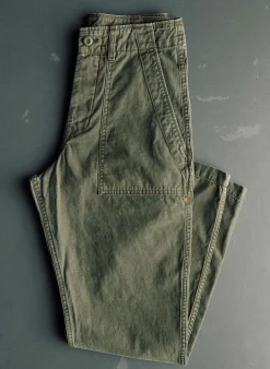imogene + willie Oliver Military Trouser In Olive| Pants & Shorts