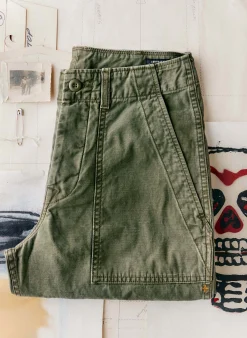 imogene + willie Oliver Military Trouser In Olive| Pants & Shorts
