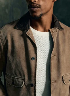 imogene + willie Quilt Lined Canvas Chore Coat In Brown| Jackets
