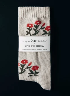 imogene + willie Rosebud Sock In Natural|Women Accessories|Accessories
