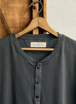 imogene + willie S/s Henley In Faded Black| Knits & Sweaters