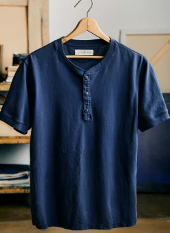 imogene + willie S/s Henley In Navy| Knits & Sweaters