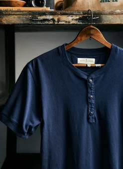imogene + willie S/s Henley In Navy| Knits & Sweaters