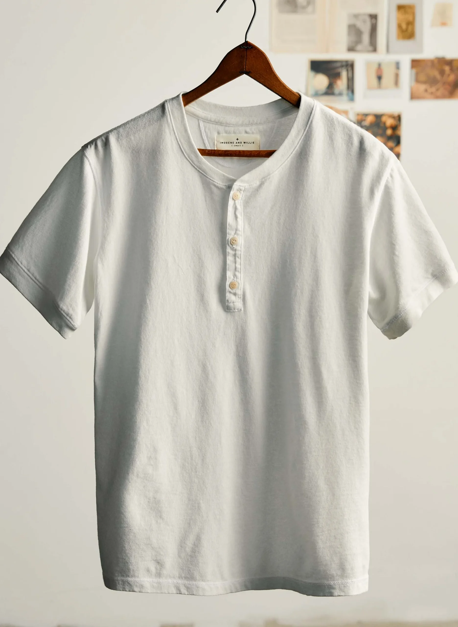 imogene + willie S/s Henley In White| Knits & Sweaters