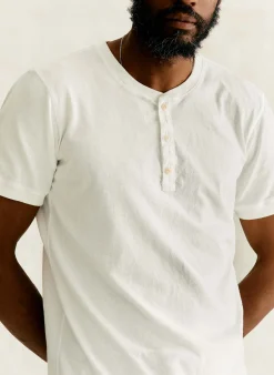 imogene + willie S/s Henley In White| Knits & Sweaters