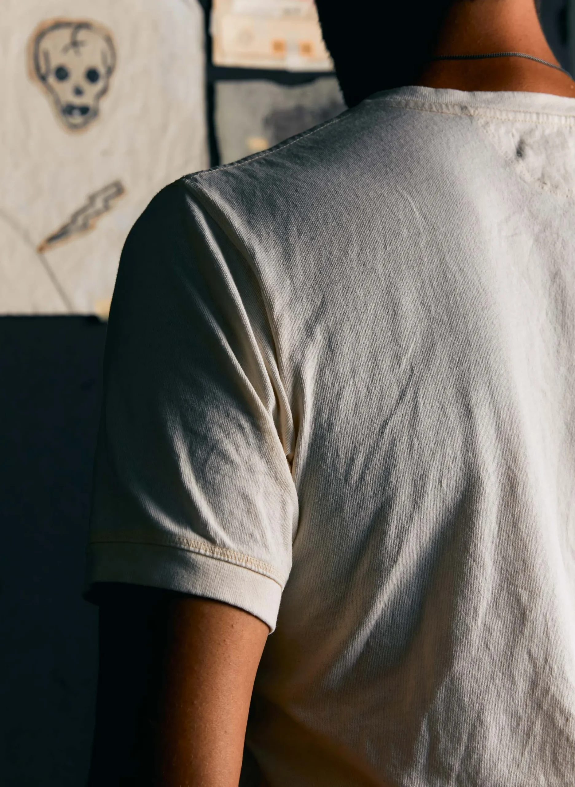 imogene + willie S/s Henley In White| Knits & Sweaters