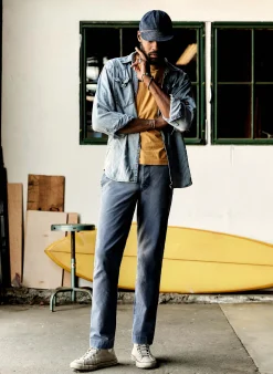 imogene + willie The All American Chino In Faded Blue| Pants & Shorts