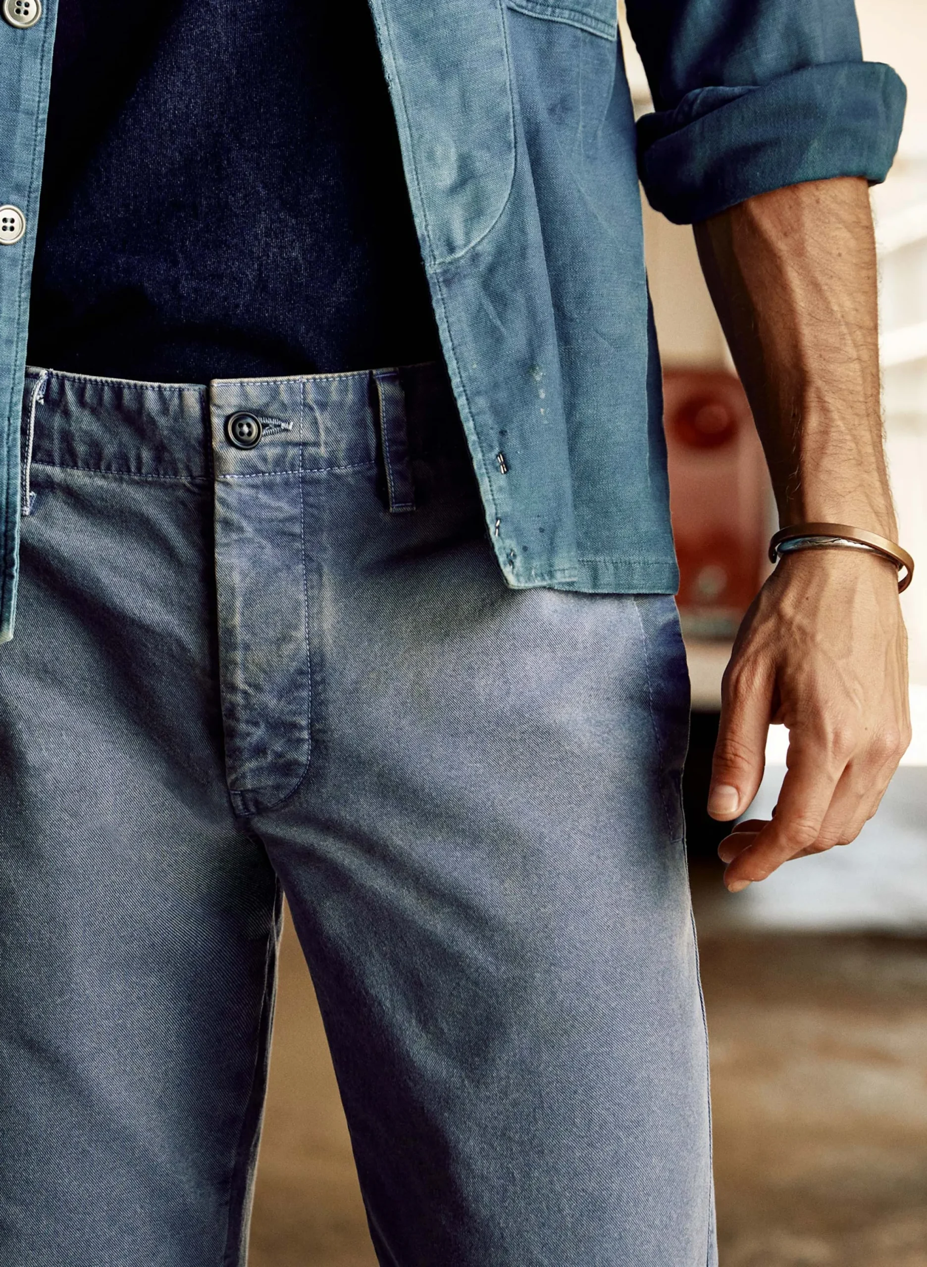 imogene + willie The All American Chino In Faded Blue| Pants & Shorts