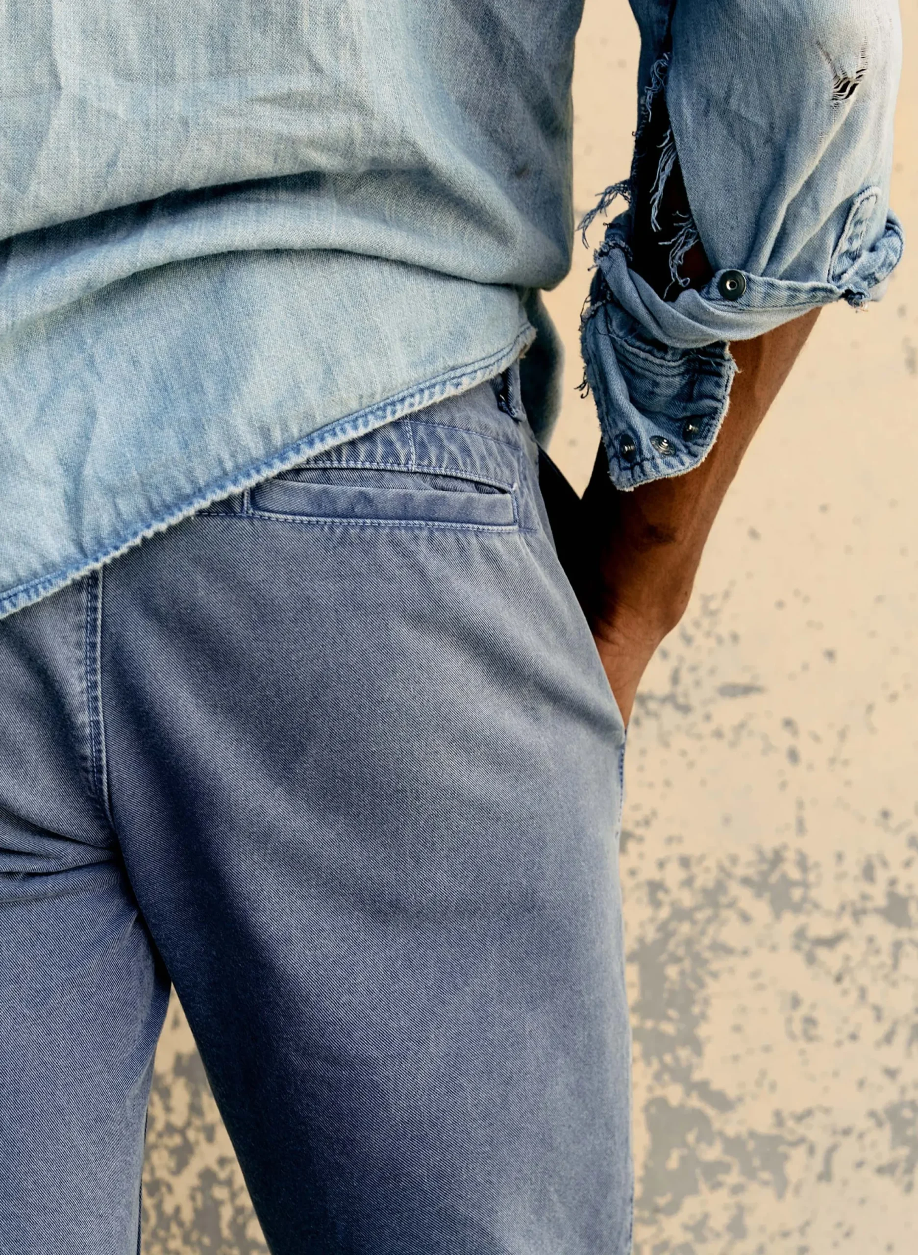 imogene + willie The All American Chino In Faded Blue| Pants & Shorts