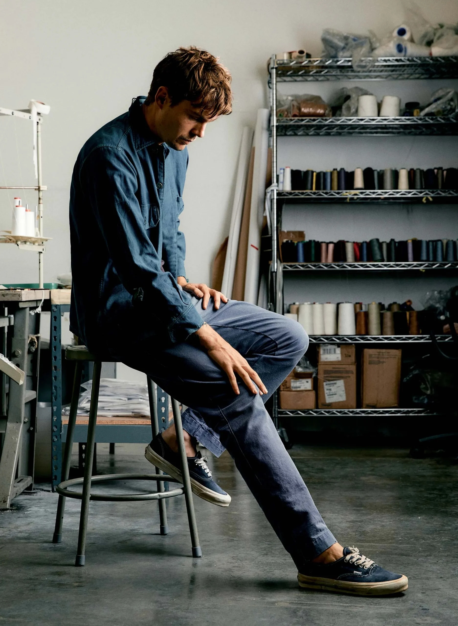 imogene + willie The All American Chino In Faded Blue| Pants & Shorts