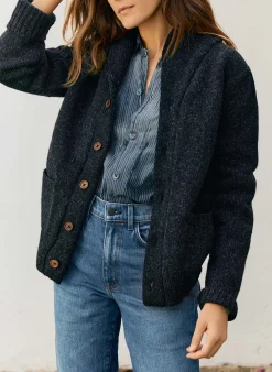 imogene + willie The Beckett Cardigan In Charcoal| Knits & Sweaters|Jackets