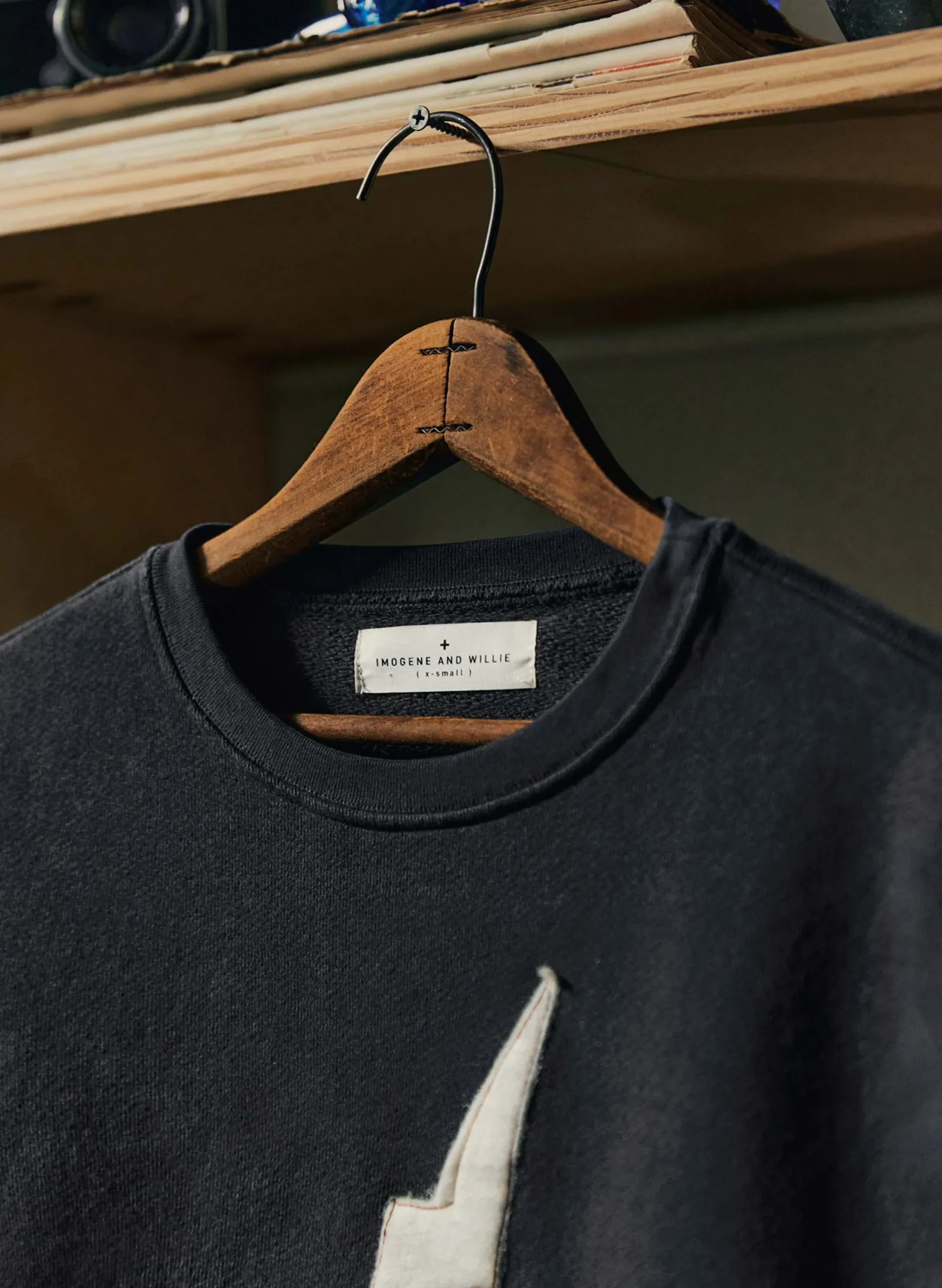 imogene + willie The "bolt" Sweatshirt In Black|Women Knits & Sweaters|Knits & Sweaters