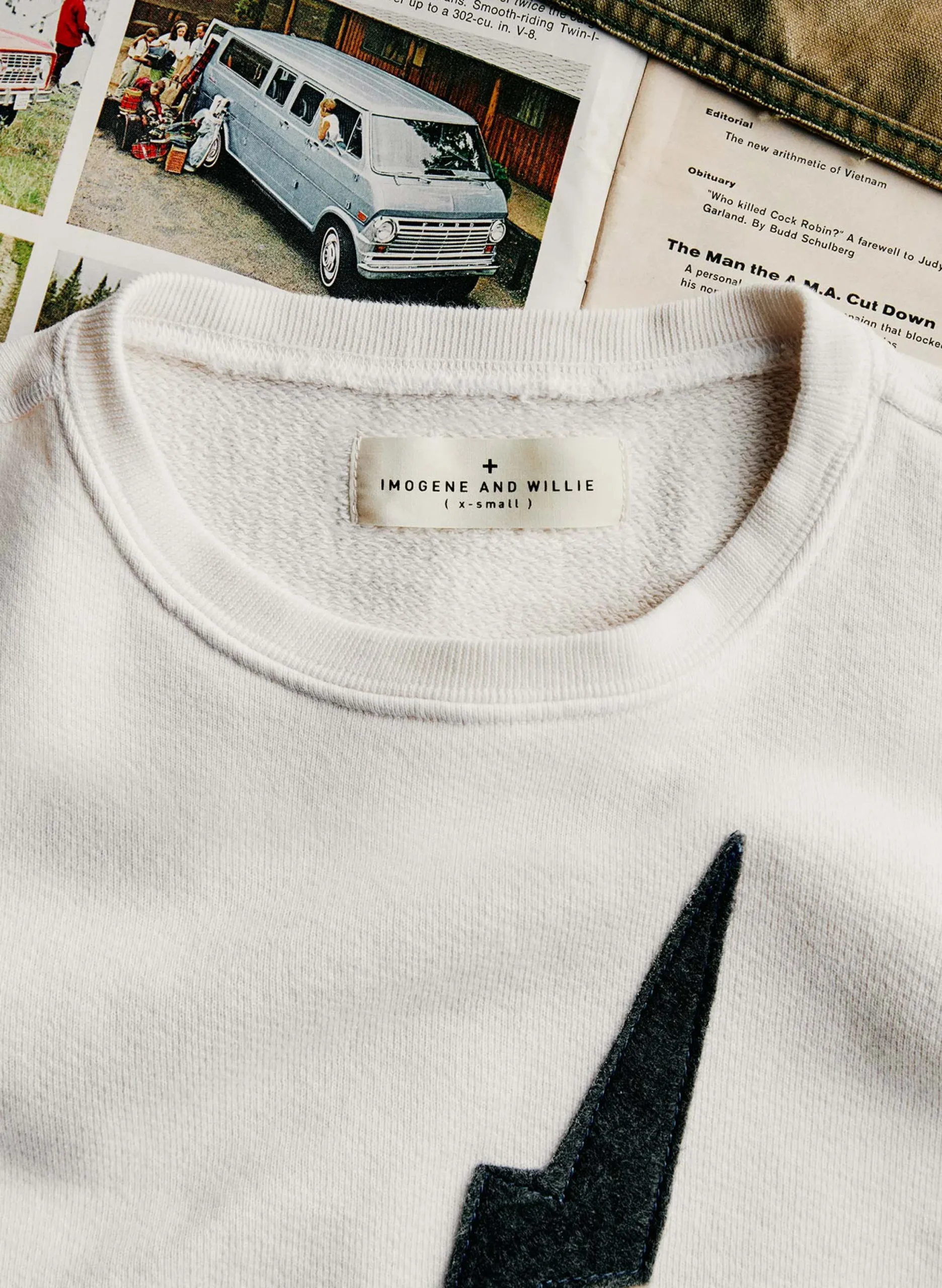 imogene + willie The "bolt" Sweatshirt In White|Women Knits & Sweaters|Knits & Sweaters