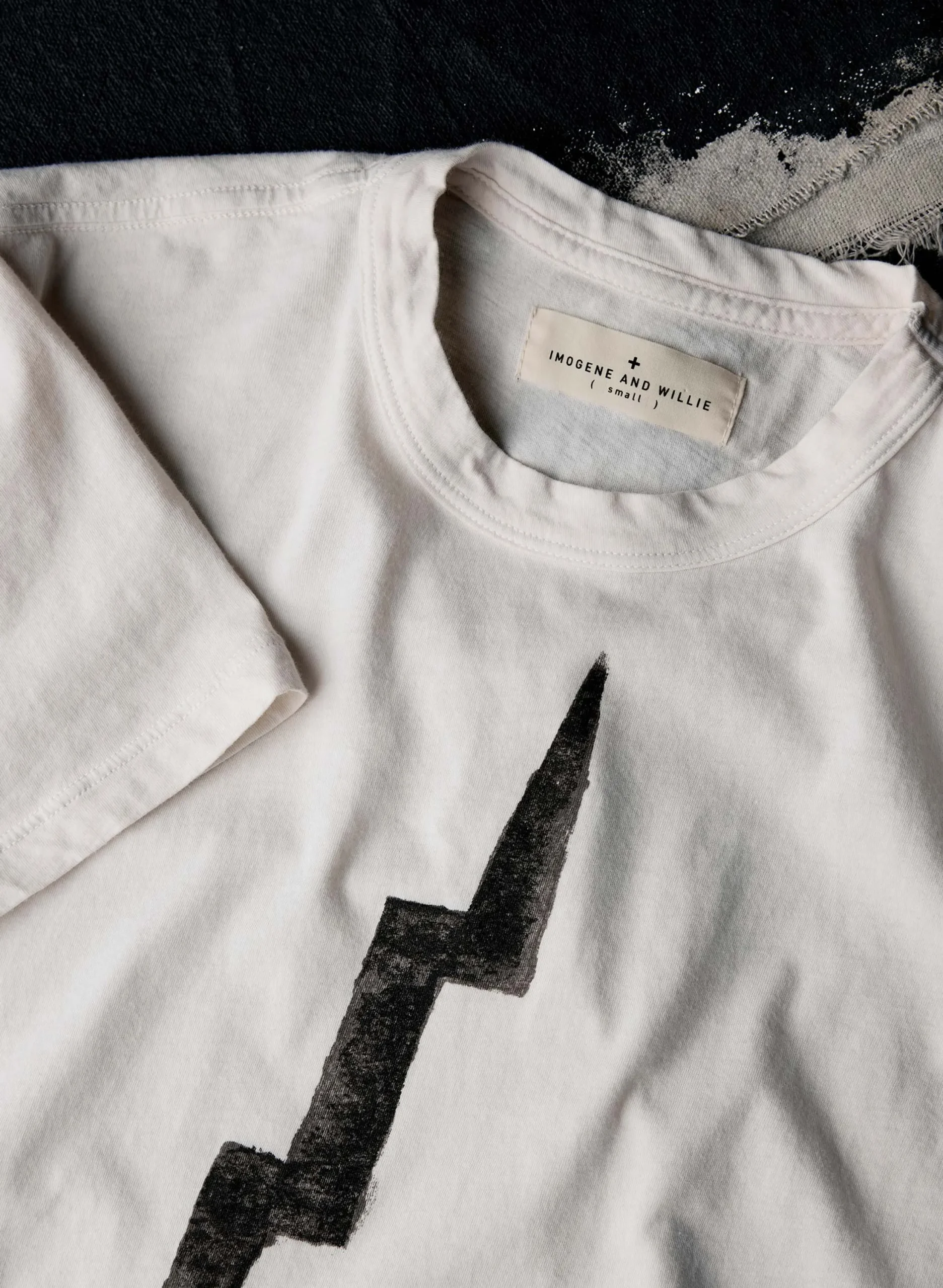imogene + willie The "bolt" Tee In Vintage White|Women Graphic Tees|Graphic Tees