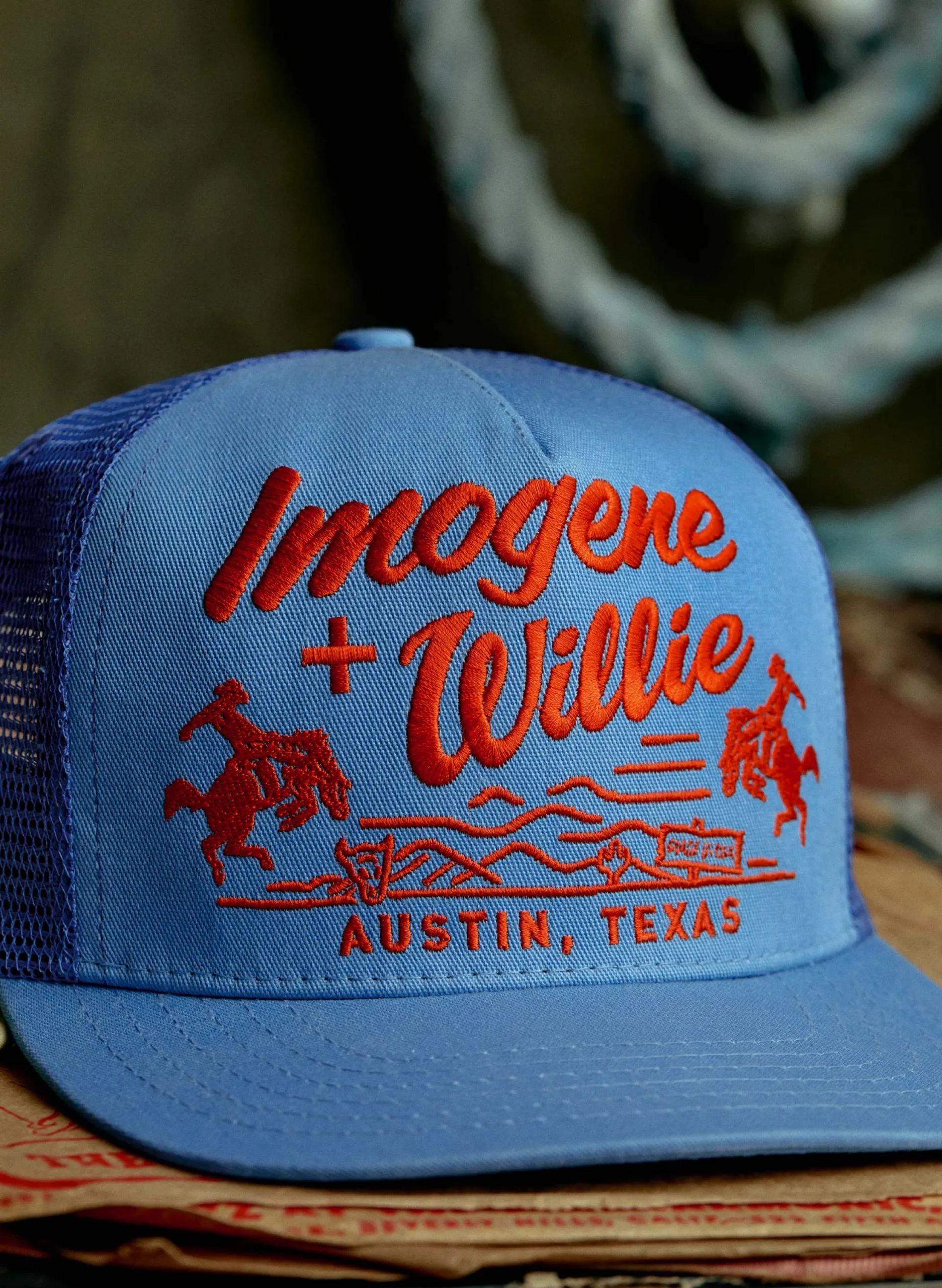imogene + willie The "bronco" Trucker In Blue|Women Accessories|Accessories