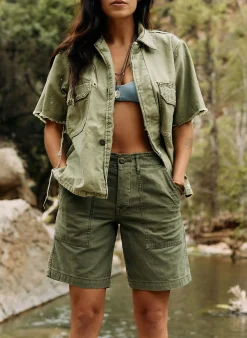imogene + willie The Camp Short In Olive|Women Pants & Shorts|Pants & Shorts