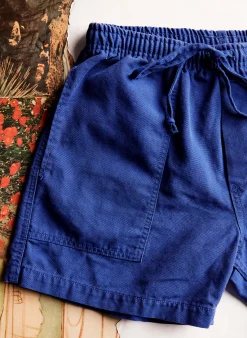 imogene + willie The Canvas Lounge Short In Klein Blue|Women Pants & Shorts|Pants & Shorts