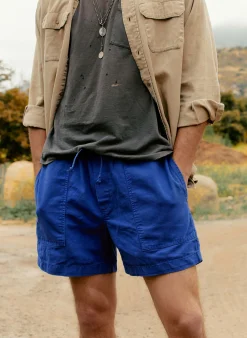 imogene + willie The Canvas Lounge Short In Klein Blue|Women Pants & Shorts|Pants & Shorts