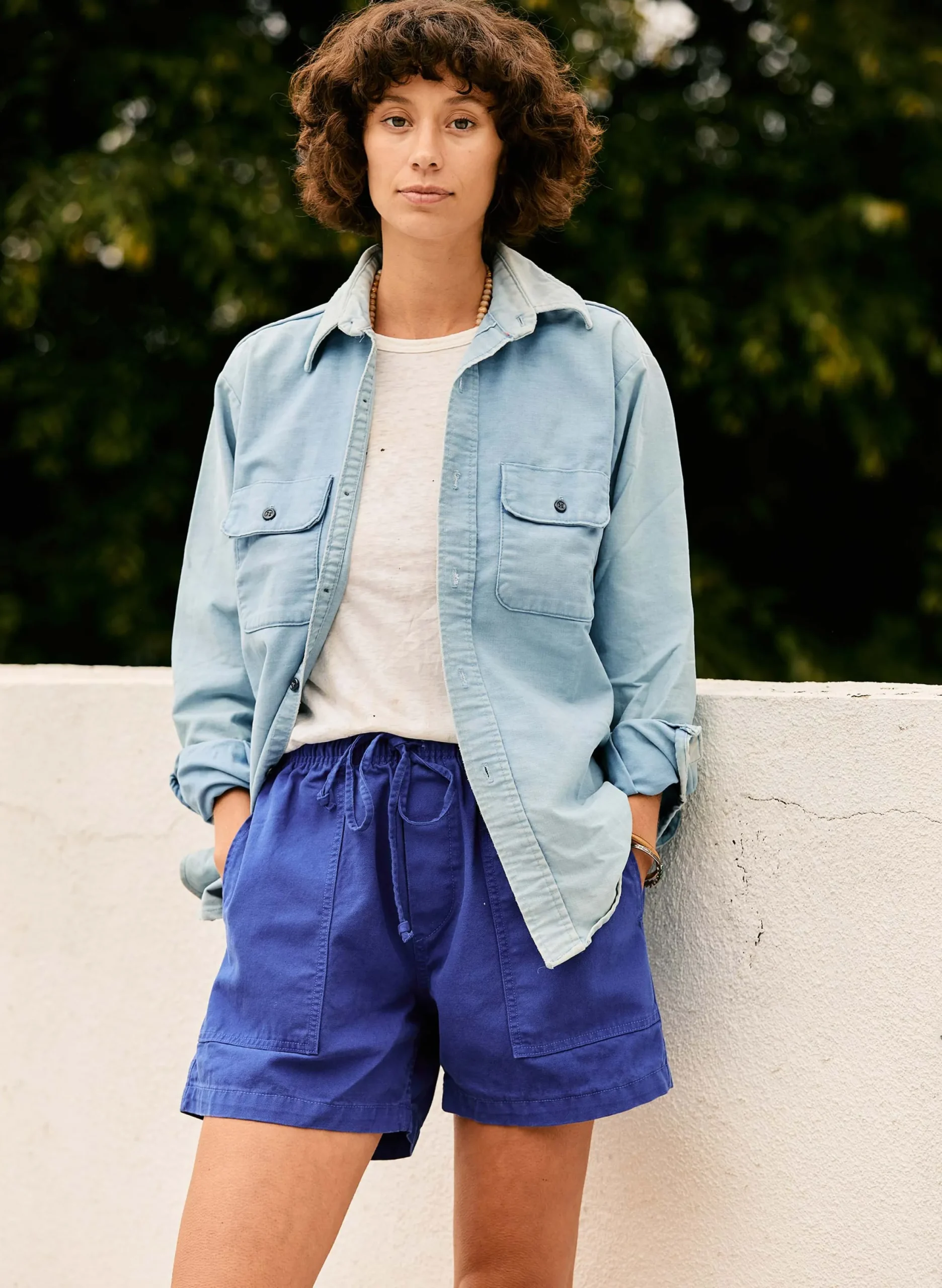 imogene + willie The Canvas Lounge Short In Klein Blue|Women Pants & Shorts|Pants & Shorts