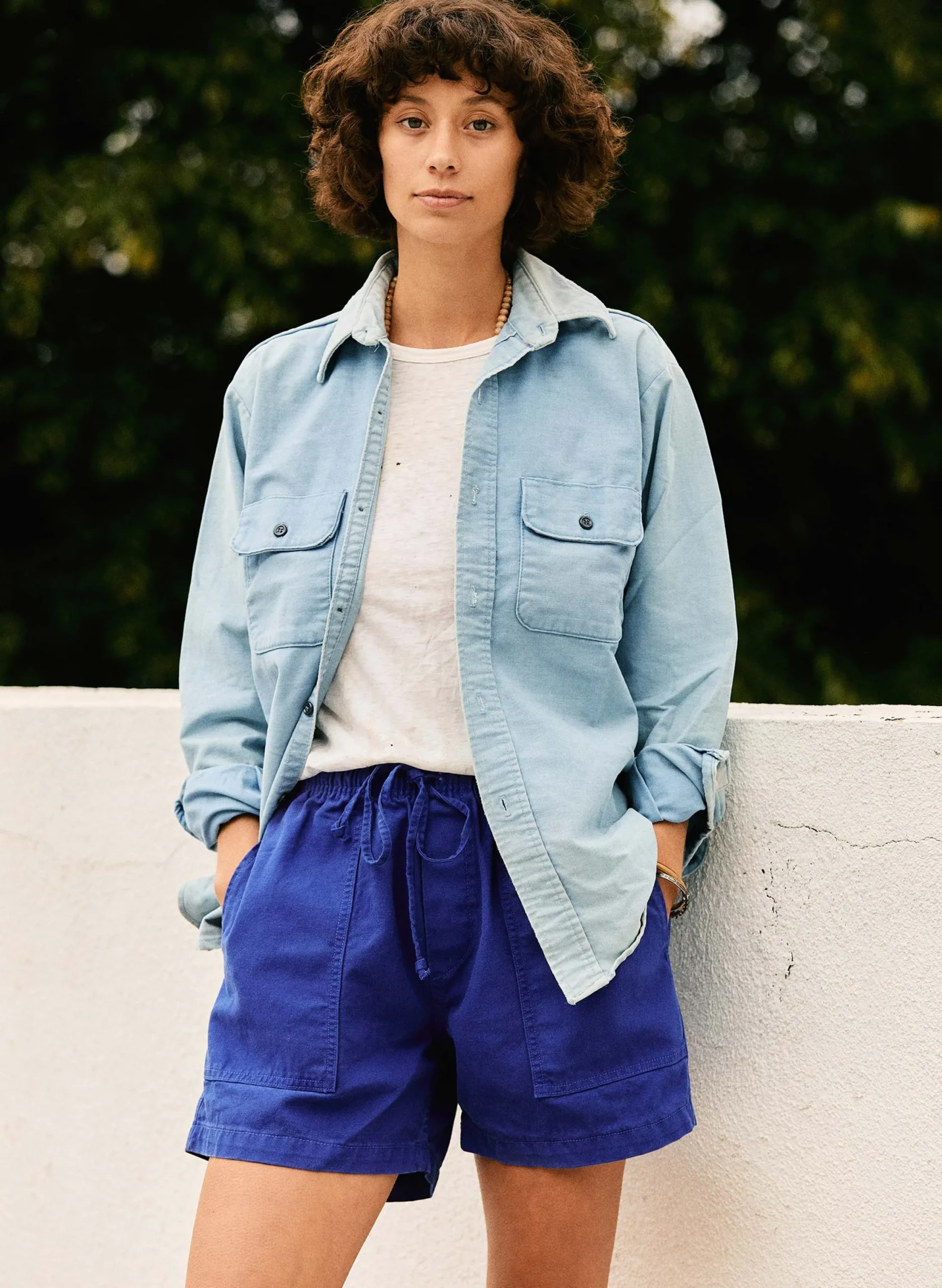 imogene + willie The Canvas Lounge Short In Klein Blue|Women Pants & Shorts|Pants & Shorts