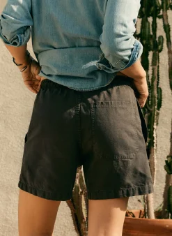 imogene + willie The Canvas Lounge Short In Faded Black|Women Pants & Shorts|Pants & Shorts