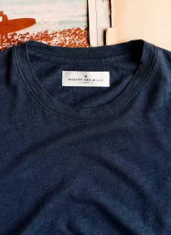 imogene + willie The Cotton Hemp Tee In Midnight|Women Tees + Tanks