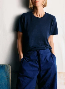 imogene + willie The Cotton Hemp Tee In Midnight|Women Tees + Tanks