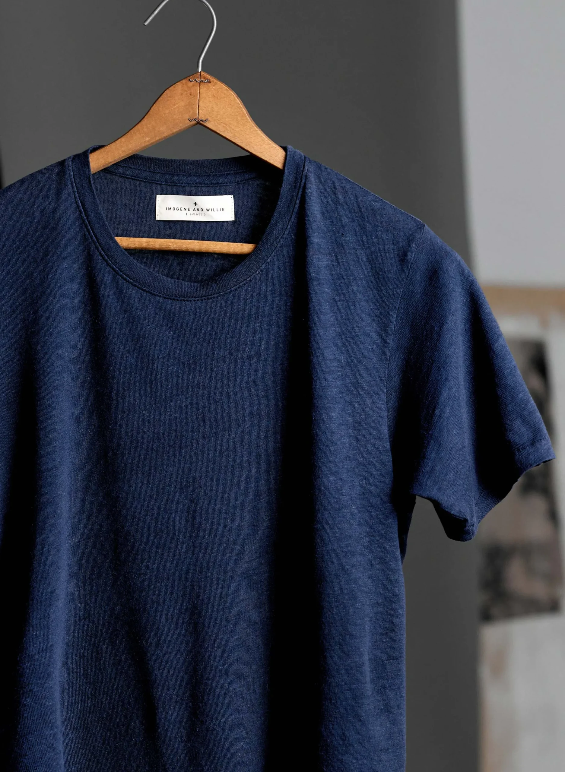 imogene + willie The Cotton Hemp Tee In Midnight|Women Tees + Tanks