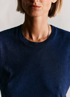 imogene + willie The Cotton Hemp Tee In Midnight|Women Tees + Tanks