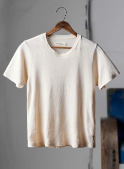 imogene + willie The Cotton Hemp Tee In Vintage White|Women Tees + Tanks