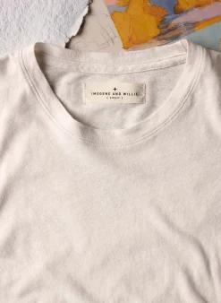 imogene + willie The Cotton Hemp Tee In Vintage White|Women Tees + Tanks