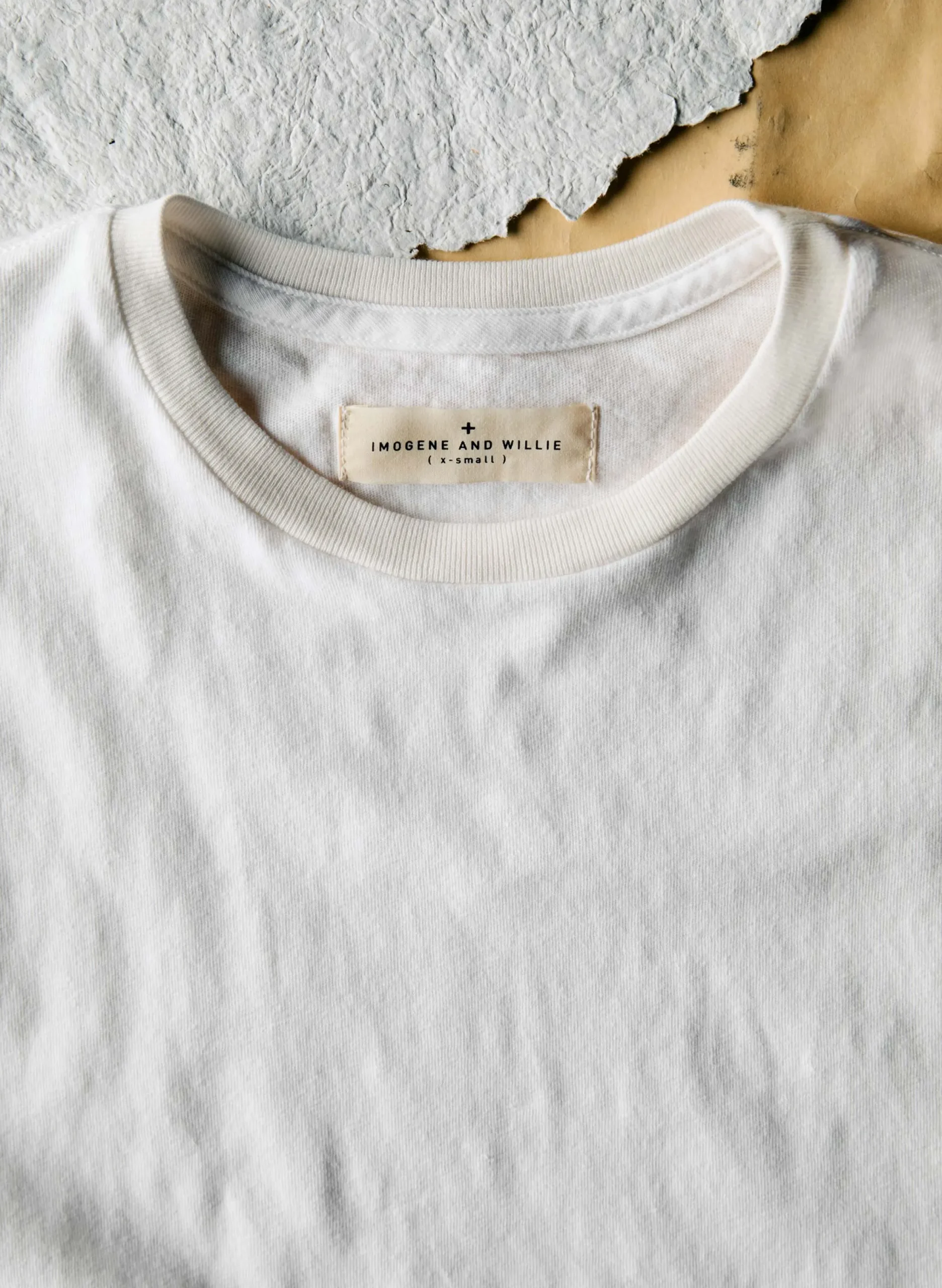 imogene + willie The Cotton Muscle Tee In Vintage White|Women Tees + Tanks