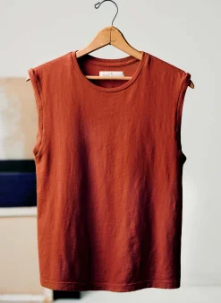 imogene + willie The Cotton Muscle Tee In Terracotta|Women Tees + Tanks