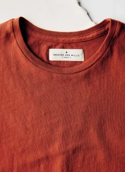imogene + willie The Cotton Muscle Tee In Terracotta|Women Tees + Tanks
