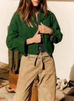 imogene + willie The Cropped Wool Souvenir Jacket In Fern|Women Jackets