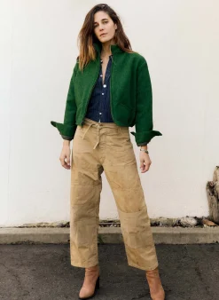 imogene + willie The Cropped Wool Souvenir Jacket In Fern|Women Jackets