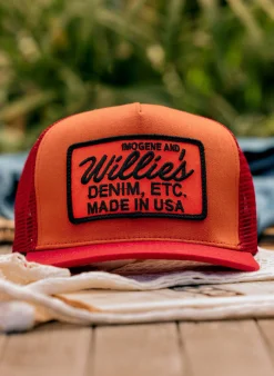 imogene + willie The "denim Etc" Trucker In Orange|Women Accessories|Accessories
