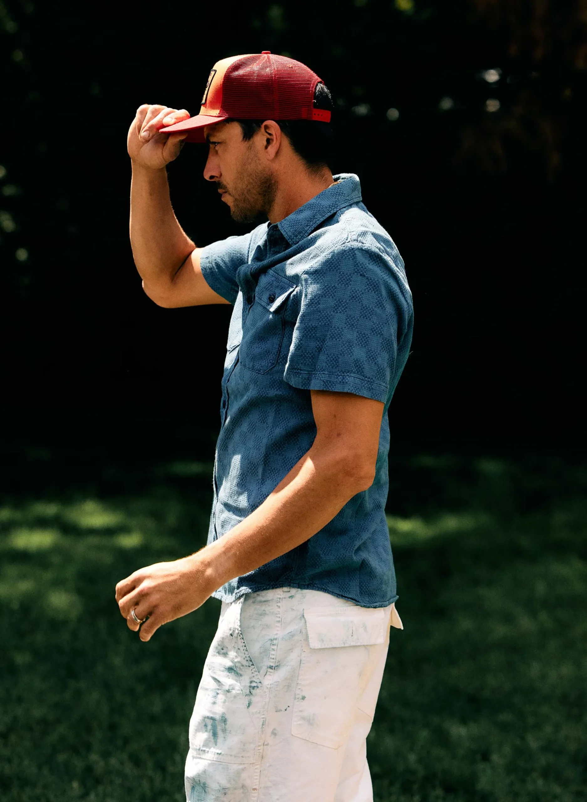 imogene + willie The "denim Etc" Trucker In Orange|Women Accessories|Accessories