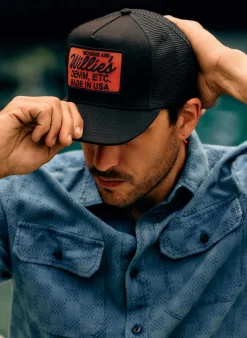 imogene + willie The "denim Etc" Trucker In Black|Women Accessories|Accessories