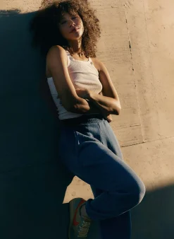 imogene + willie The Drawstring Sweatpant In Faded Blue|Women Pants & Shorts