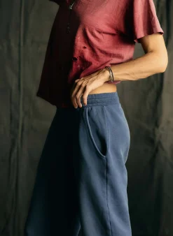 imogene + willie The Drawstring Sweatpant In Faded Blue|Women Pants & Shorts