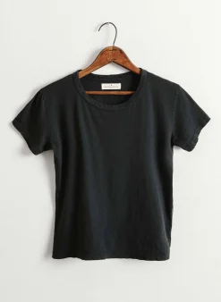 imogene + willie The Drop Tee In Faded Black|Women Tees + Tanks