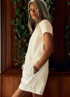 imogene + willie The Drop Tee In Vintage White|Women Tees + Tanks