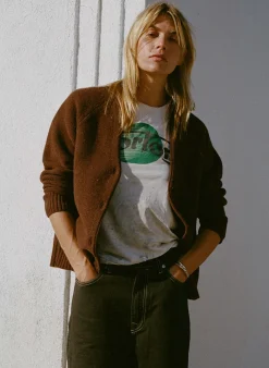 imogene + willie The Evie Knit Cardigan In Forest Brown|Women Knits & Sweaters|Jackets