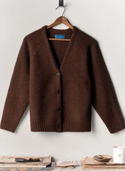 imogene + willie The Evie Knit Cardigan In Forest Brown|Women Knits & Sweaters|Jackets