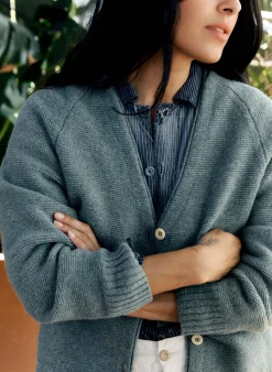 imogene + willie The Evie Knit Cardigan In Powder Blue|Women Knits & Sweaters|Jackets