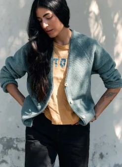 imogene + willie The Evie Knit Cardigan In Powder Blue|Women Knits & Sweaters|Jackets
