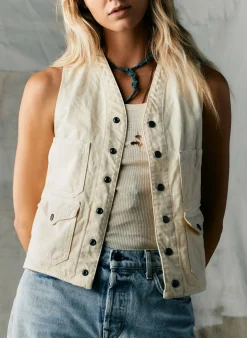 imogene + willie The Field Vest In Natural|Women Shirts