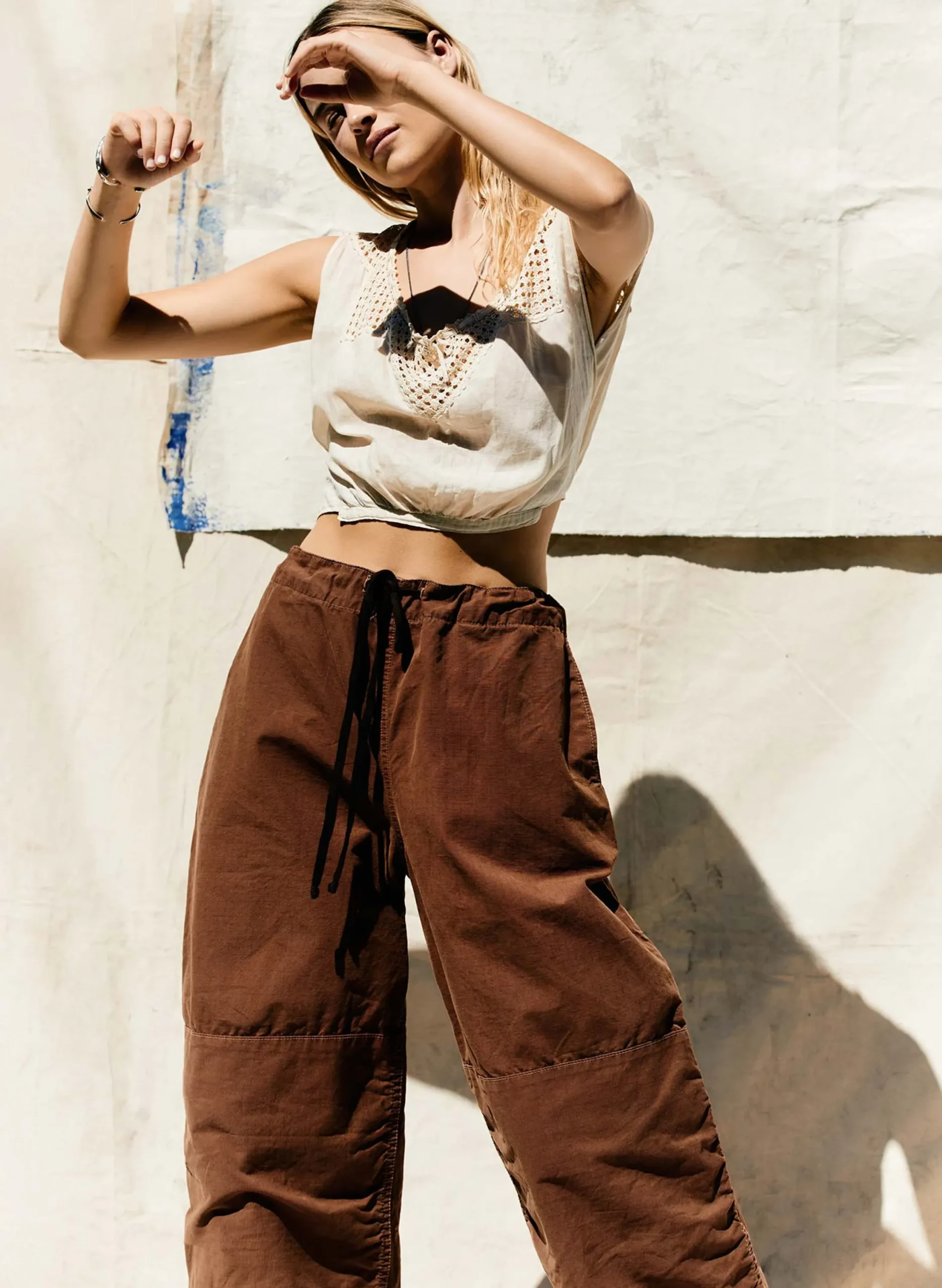 imogene + willie The Flight Pant In Brown Ripstop|Women Pants & Shorts