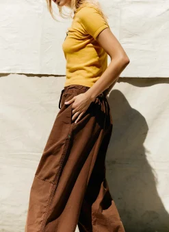 imogene + willie The Flight Pant In Brown Ripstop|Women Pants & Shorts